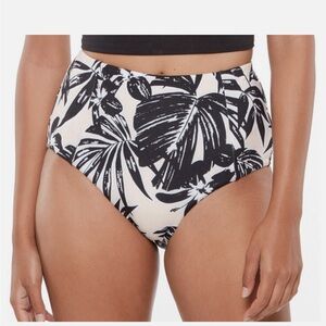 Sanctuary Black and White High-Waisted Bikini